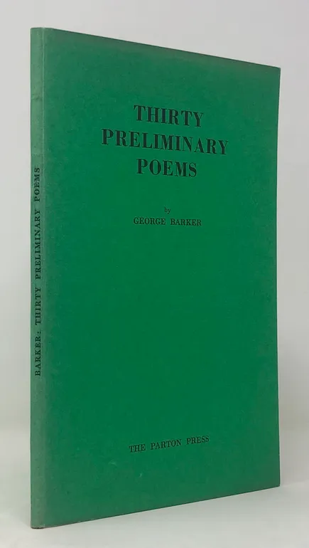 Thirty Preliminary Poems.