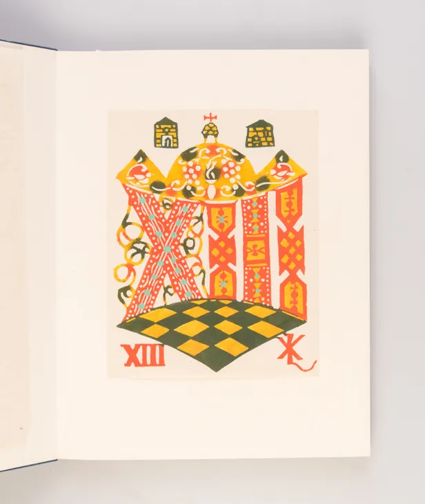 Katazome torumpu-e: Su [Stencil-dyed playing cards: Numbers].