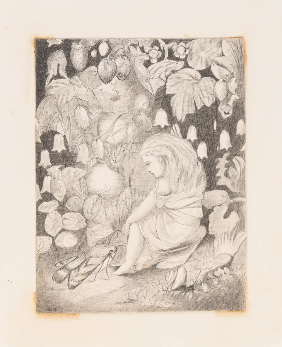 Album of whimsical drawings, late 19th century,