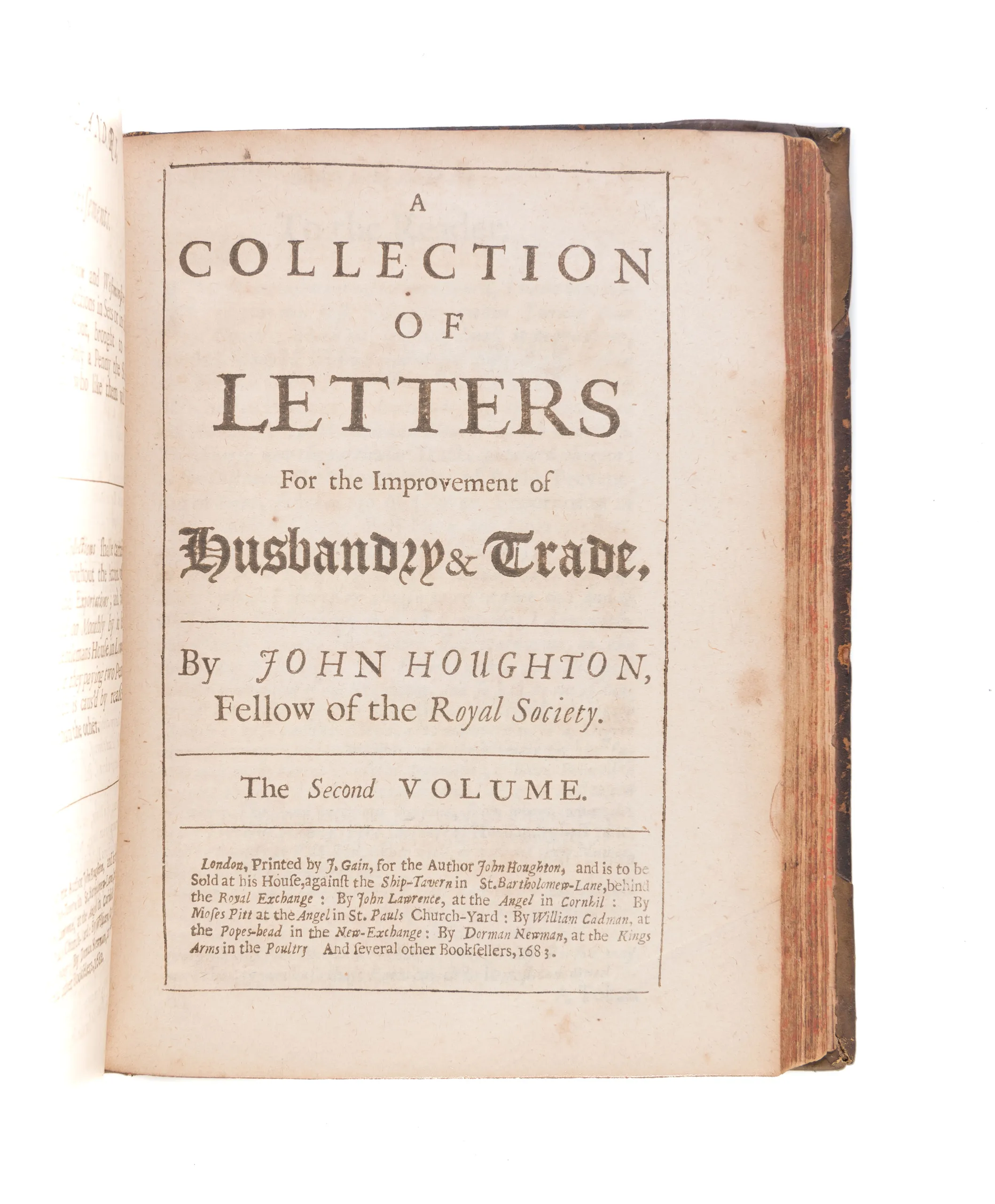 A Collection of Letters for the Improvement of Husbandry & Trade.
