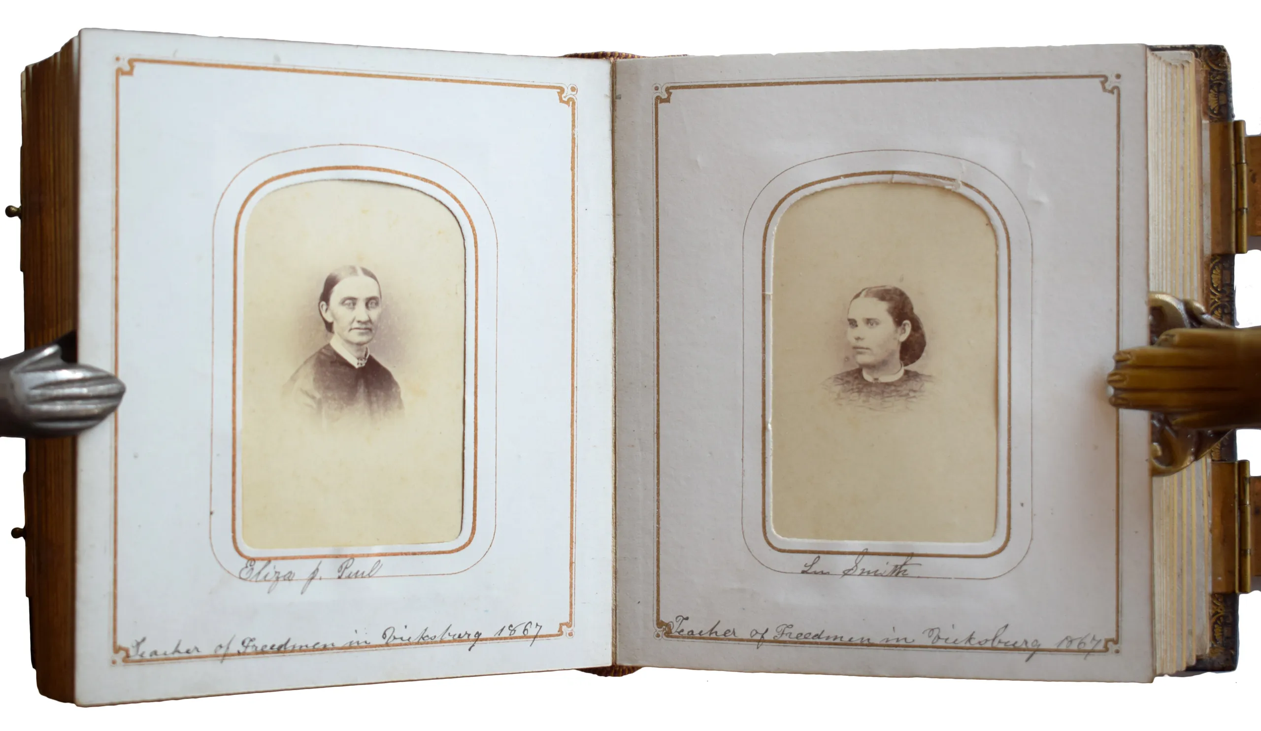 [Album containing Carte de Visites of Freed People's School Teachers and Missionaries in Mississippi.]