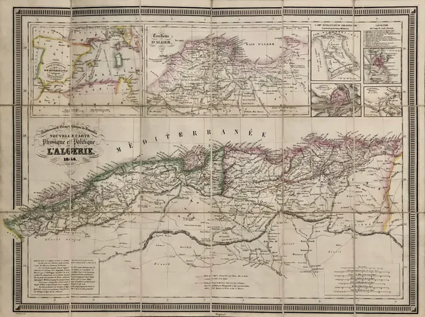Nouvelle Carte Physique et Politique de l'Algerie