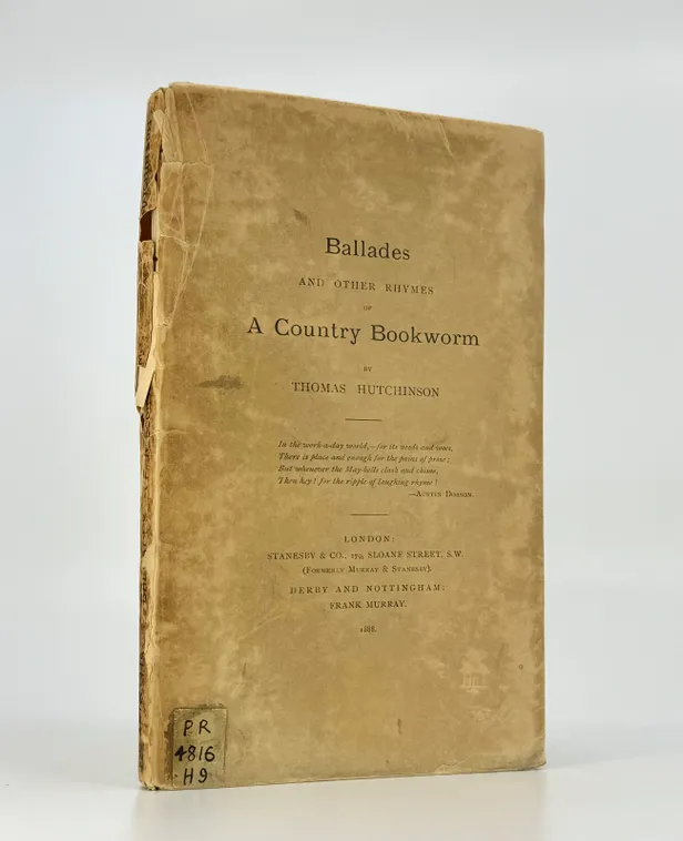 Ballades and Other Rhymes of a Country Bookworm.