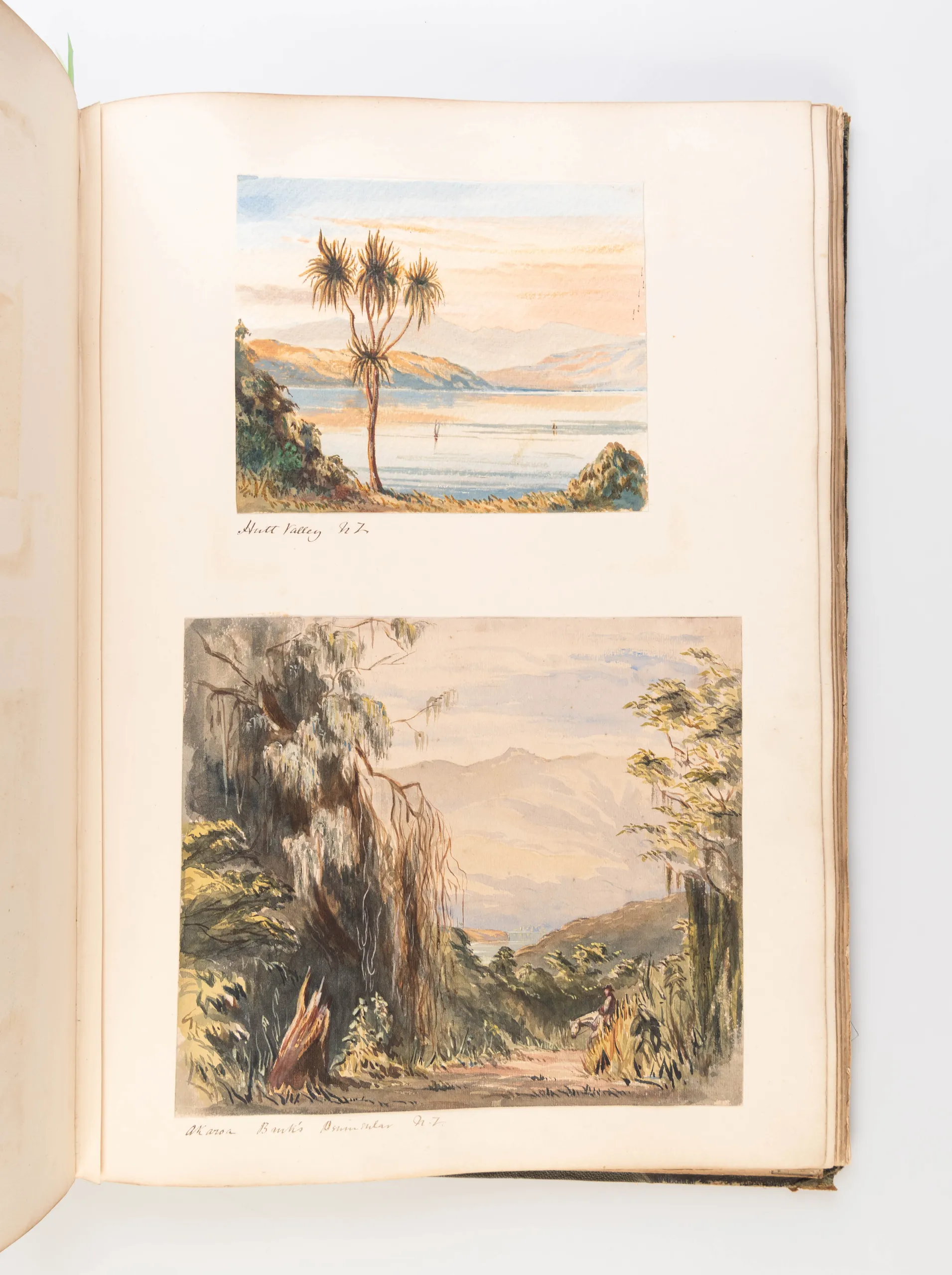 [Topographical watercolour album, including New Zealand, the West Indies and Brazil.]