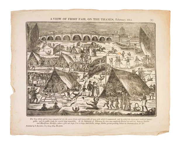 A View of Frost Fair, on the Thames, February 1814.