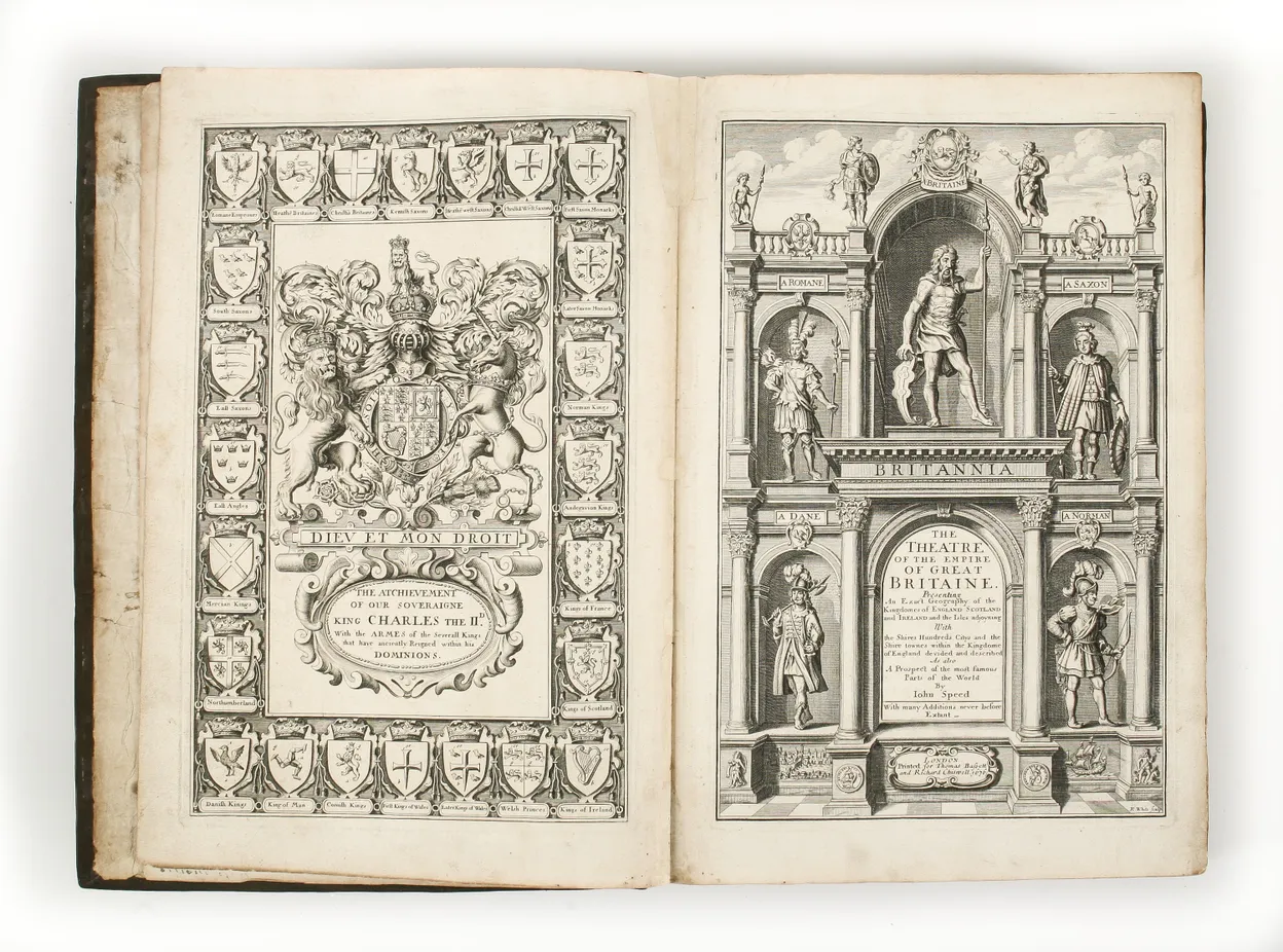 The Theatre of the Empire of Great-Britain ... Together with a Prospect of the Most Famous Parts of the World, viz. Asia, Africa, Europe, America. ...
