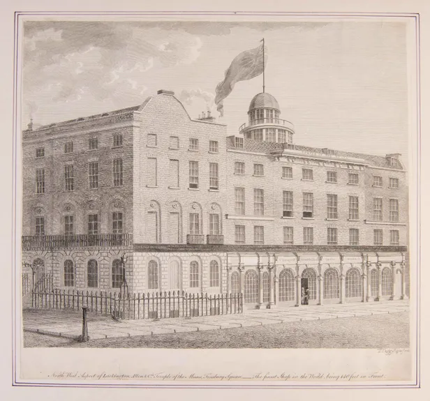 North-West Aspect of Lackington, Allen & Co's Temple of the Muses, Finsbury Square