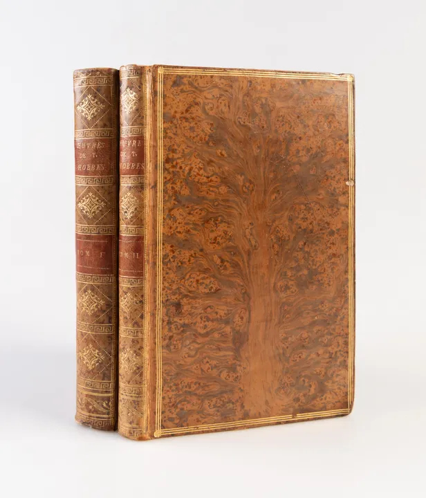 Oeuvres philosophiques et politiques de Thomas Hobbes. Tome premier, contenant les Elémens du citoyen, traduits en François, par un de ses amis. Tome second, contenant le Corps Politique & la Nature humaine.