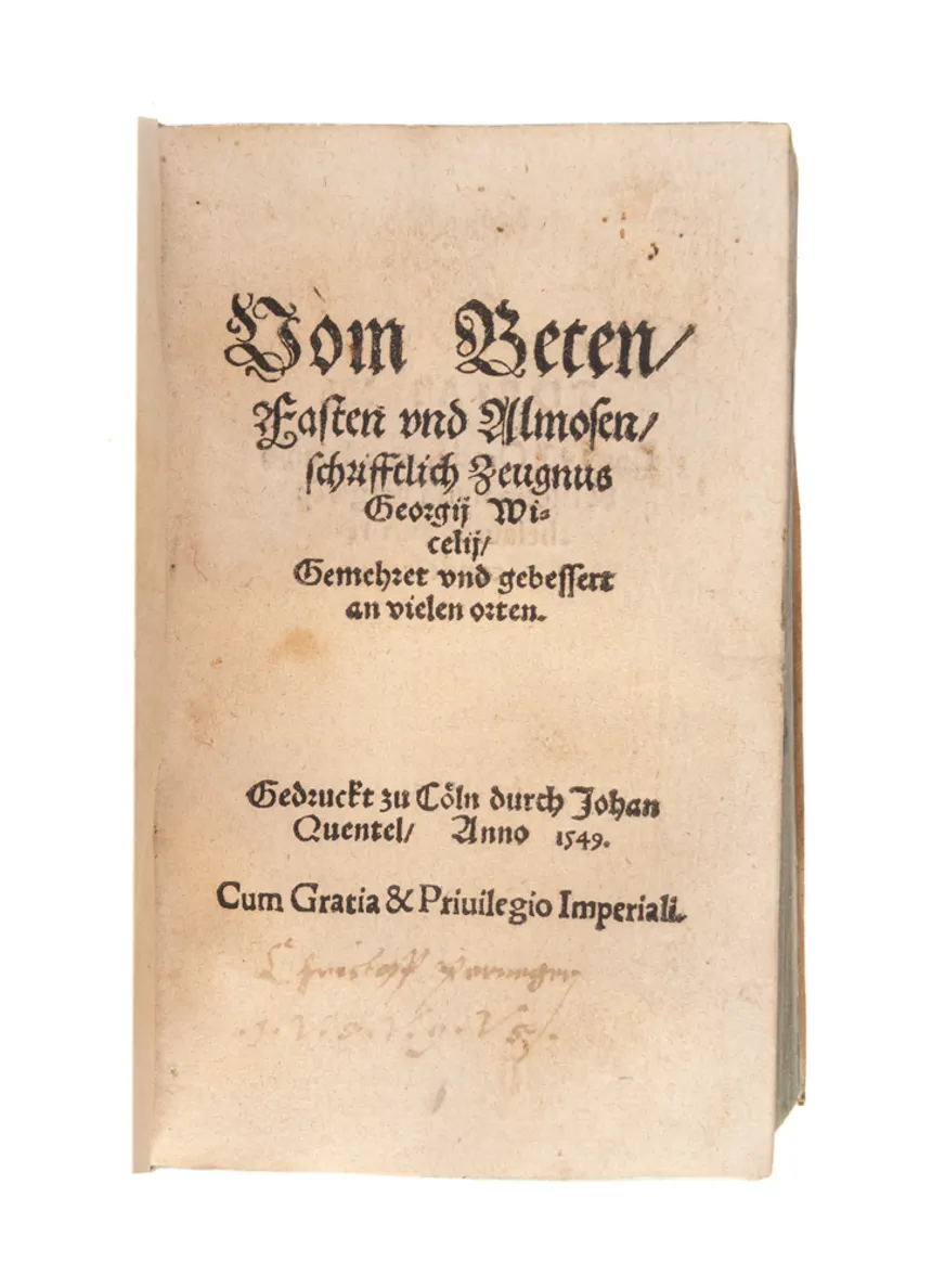 Speculum Judaeorum, Das ist, Juden Spiegel...
Cologne, Willhelm Lützenkirchen, 1602