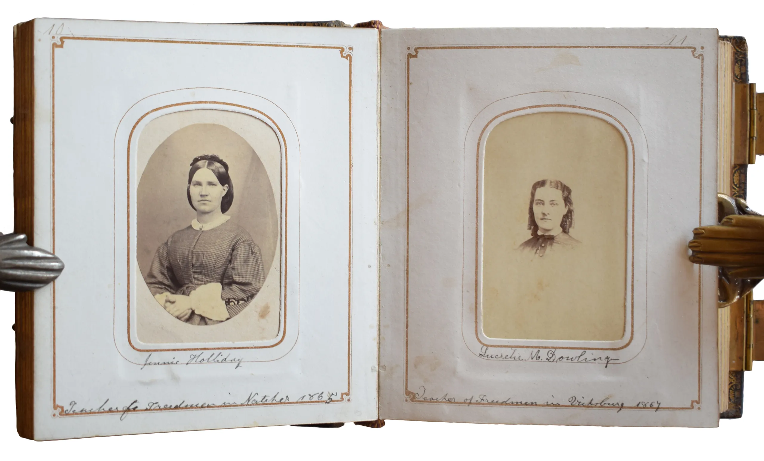 [Album containing Carte de Visites of Freed People's School Teachers and Missionaries in Mississippi.]