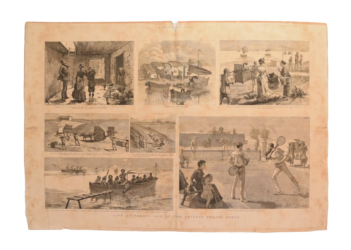 Four large albums of watercolours, photographs and ephemera.