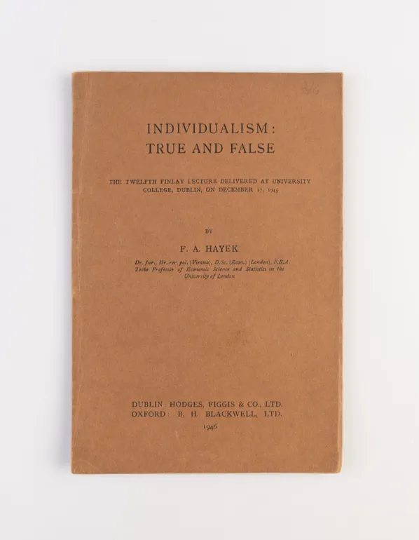 Individualism: True and False.