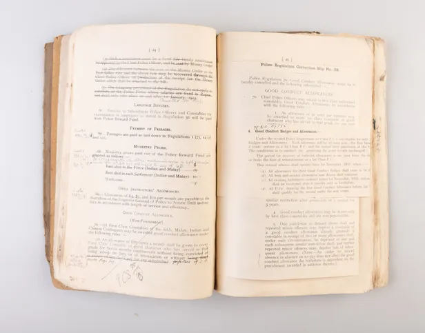 Straits Settlements. Regulations framed by the Governor in Council Under Section 56 of the Police Force Ordinance, 1920.