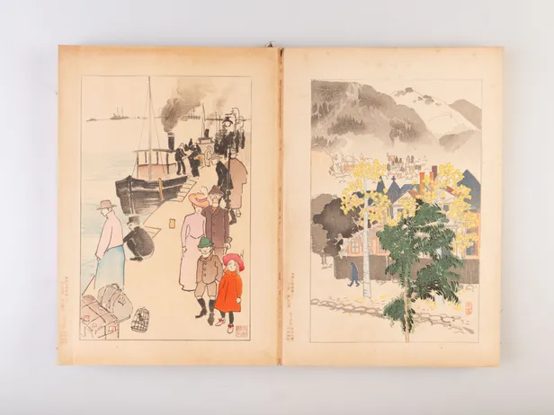 Hanshin meisho zue [Famous Scenes between Osaka and Kobe].