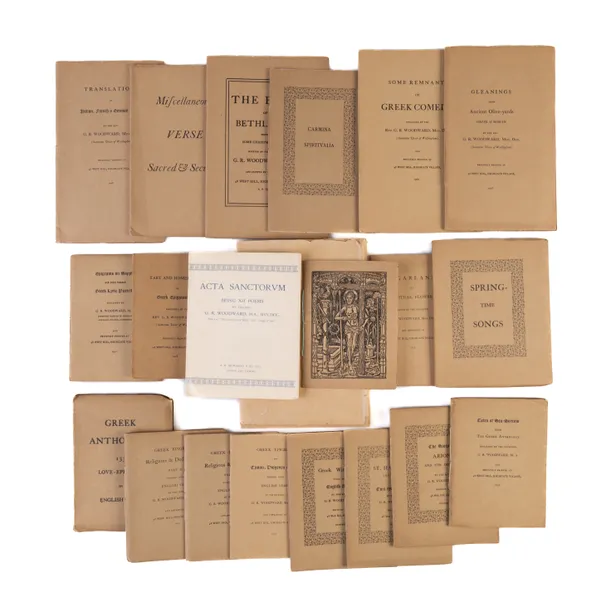 A Partial Set of George Ratcliffe Woodward’s Private Printing.