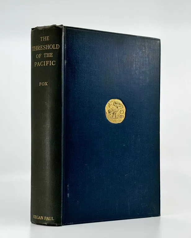 Threshold of the Pacific: An Account of the Social Organization, Magic, and Religion of the People of San Cristoval in the Solomon Islands. With a Preface by G. Elliot Smith.