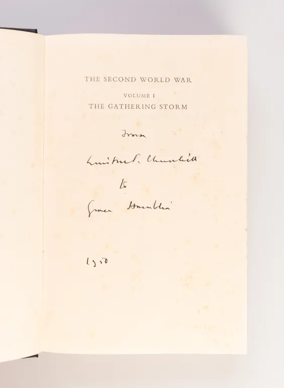 The Second World War: The Gathering Storm; The Finest Hour; The Grand Alliance; The Hinge of Fate; Closing the Ring; Triumph and Tragedy.