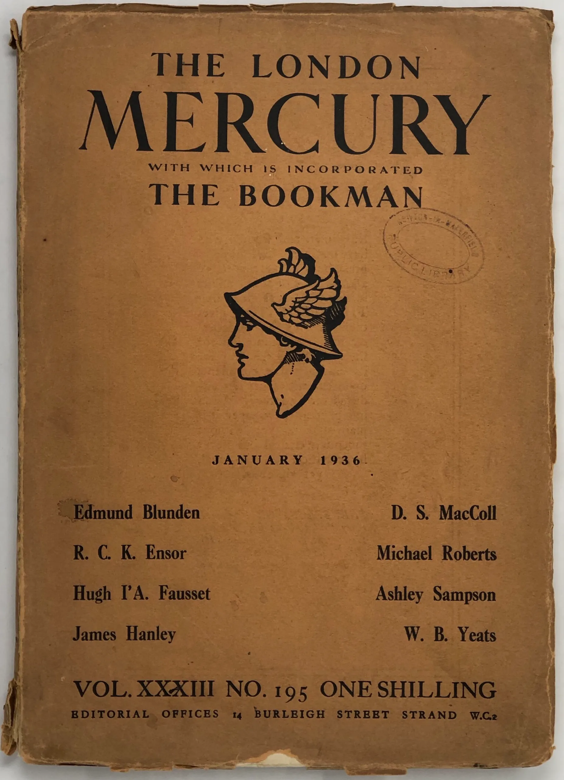 The London Mercury. Volume XXXIII, No. 195.