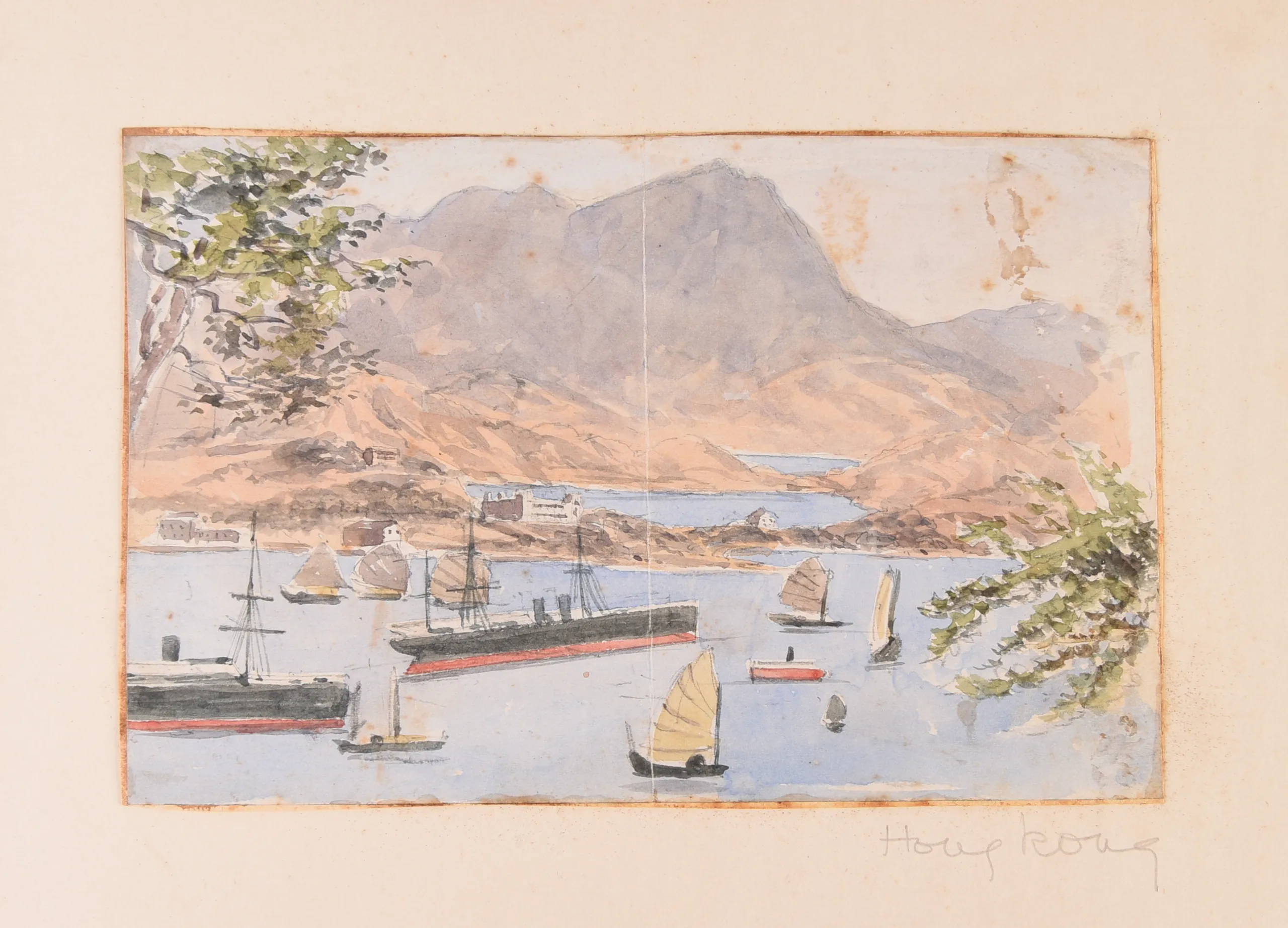 Four large albums of watercolours, photographs and ephemera.