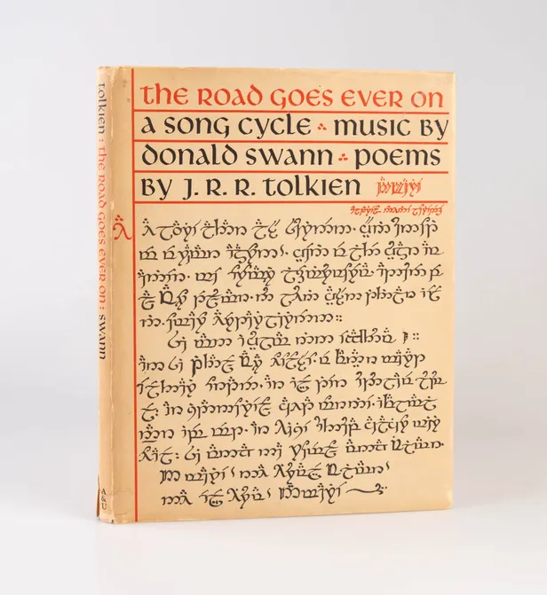 The Road Goes Ever On. A Song Cycle. Poems by J.R.R. Tolkien. Music by Donald Swann. With decorations by J.R.R. Tolkien.