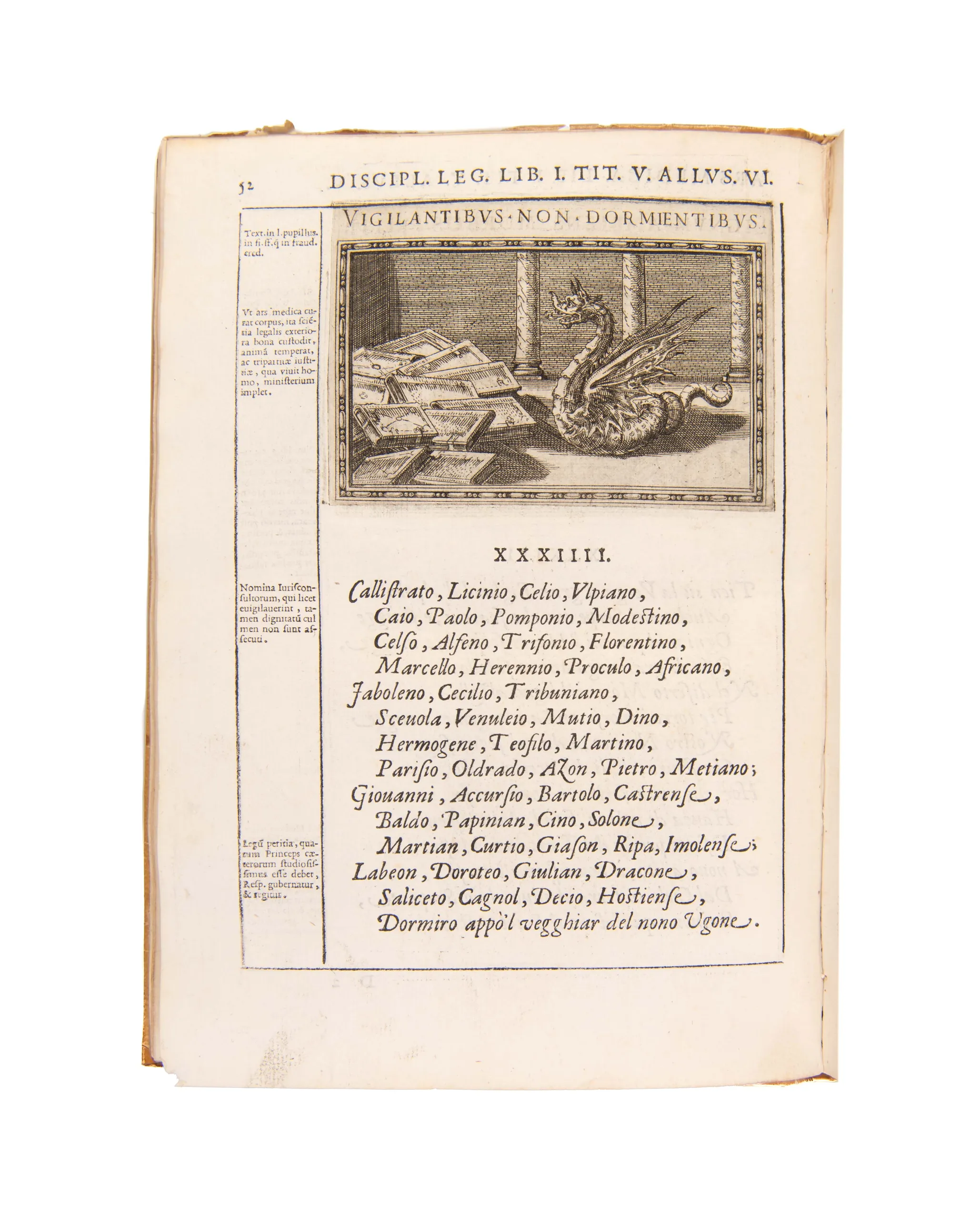 Delle allusioni, imprese, et emblemi sopra la vita, opere, et attioni di Gregorio. XIII. pontefice massimo libri vi.
Rome, Bartolomeo Grassi, 1588