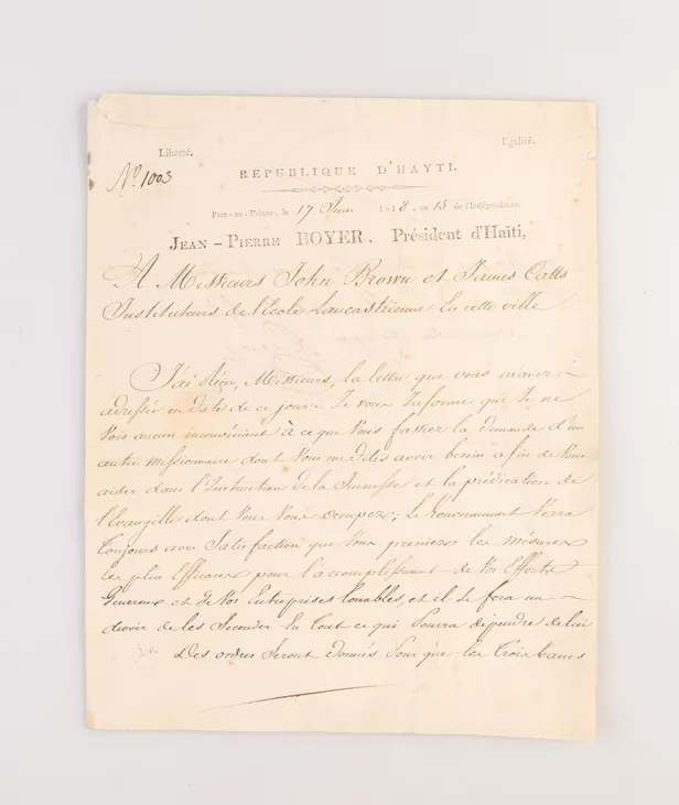 LS to John Brown and James Catts.