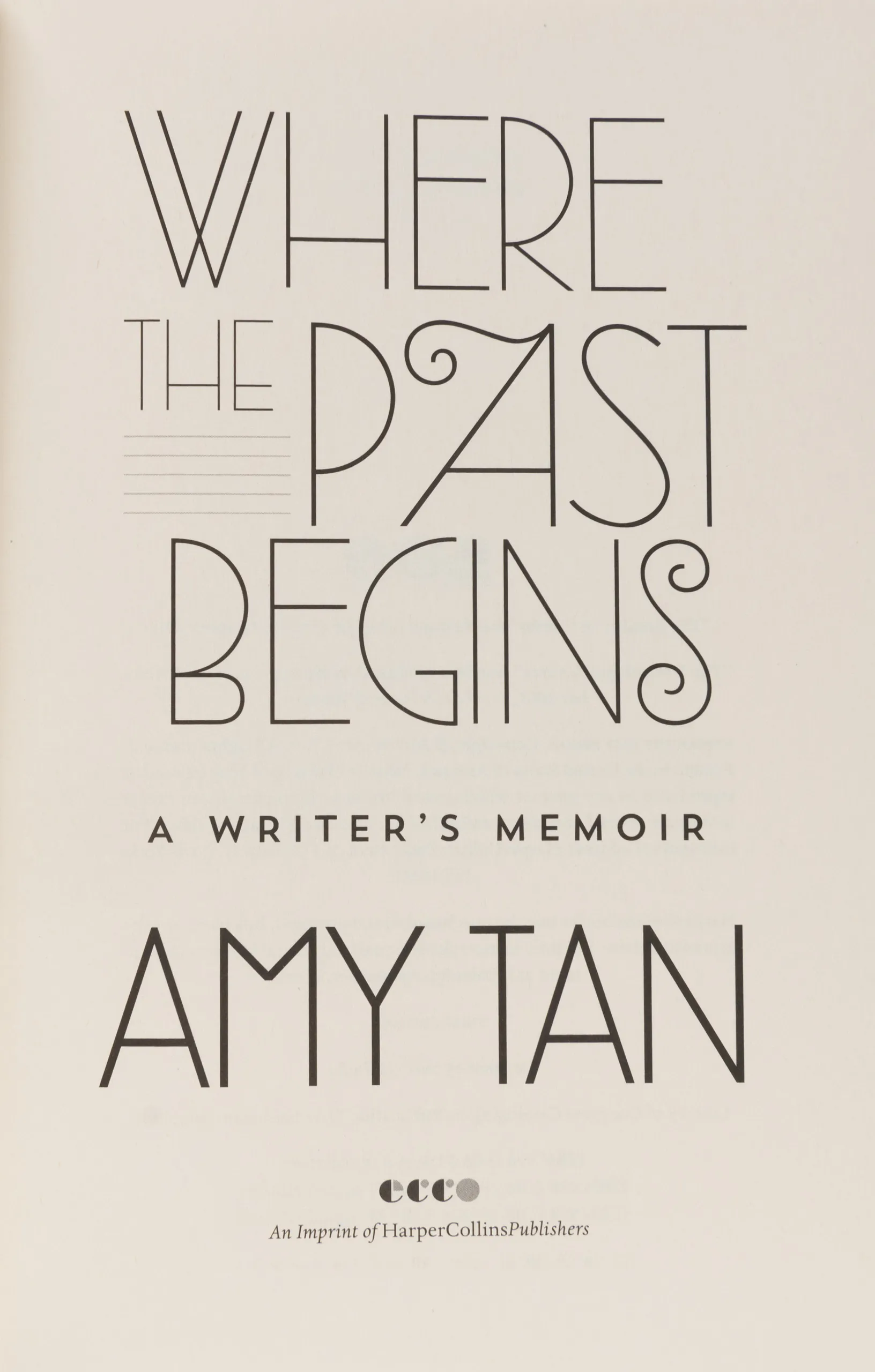 Where the Past Begins