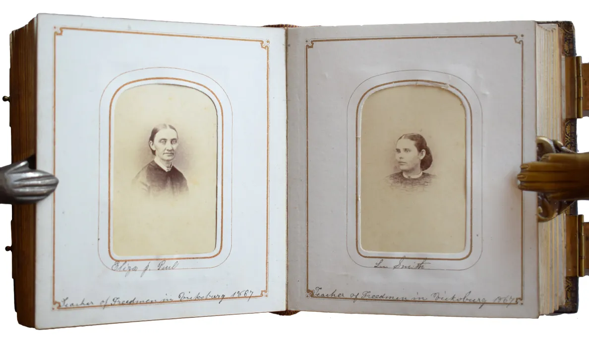 [Album containing Carte de Visites of Freed People's School Teachers and Missionaries in Mississippi.]