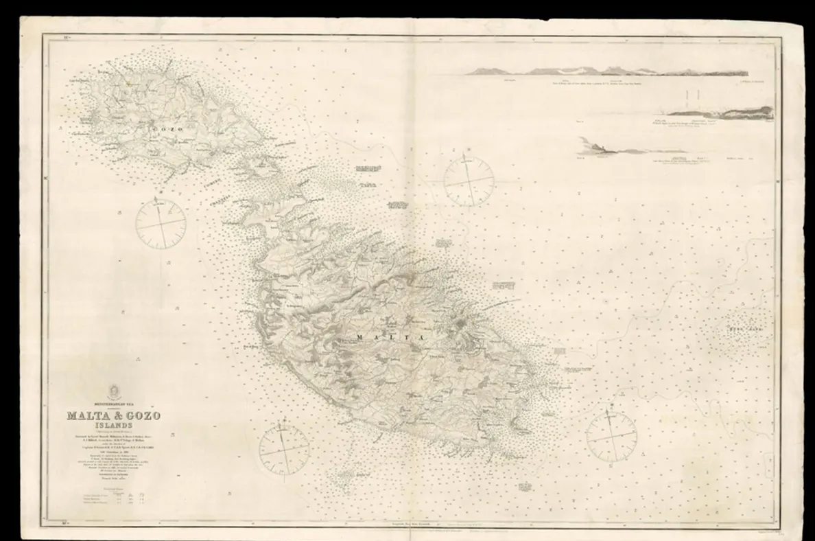 [Chart case and set of charts from Queen Victoria's Royal Yacht Victoria and Albert (II).]