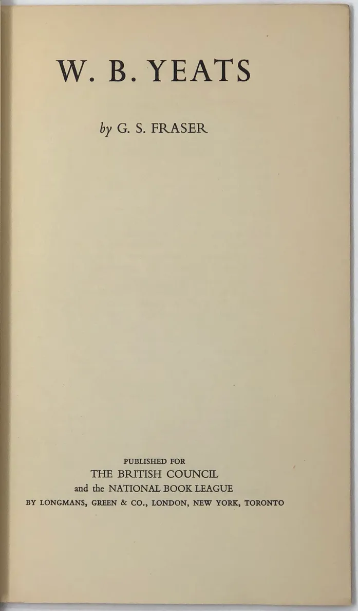 W.B. Yeats.