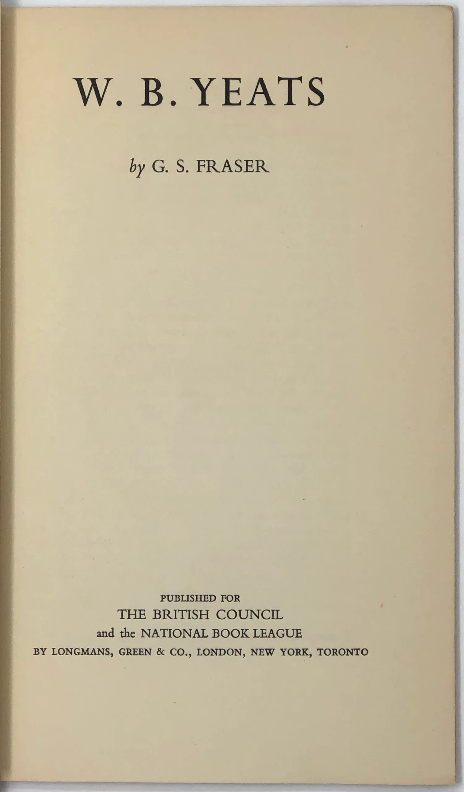 W.B. Yeats.