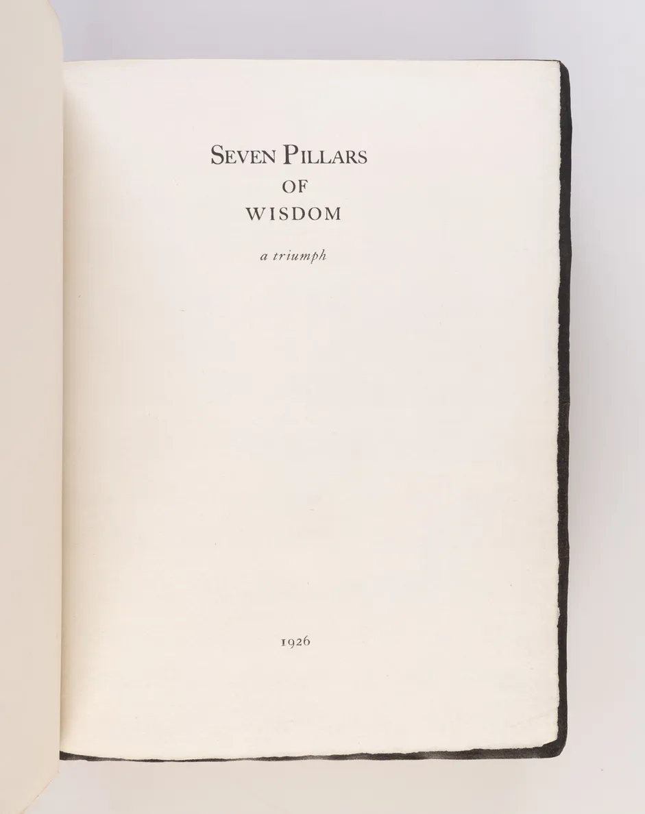 Seven Pillars of Wisdom a triumph.