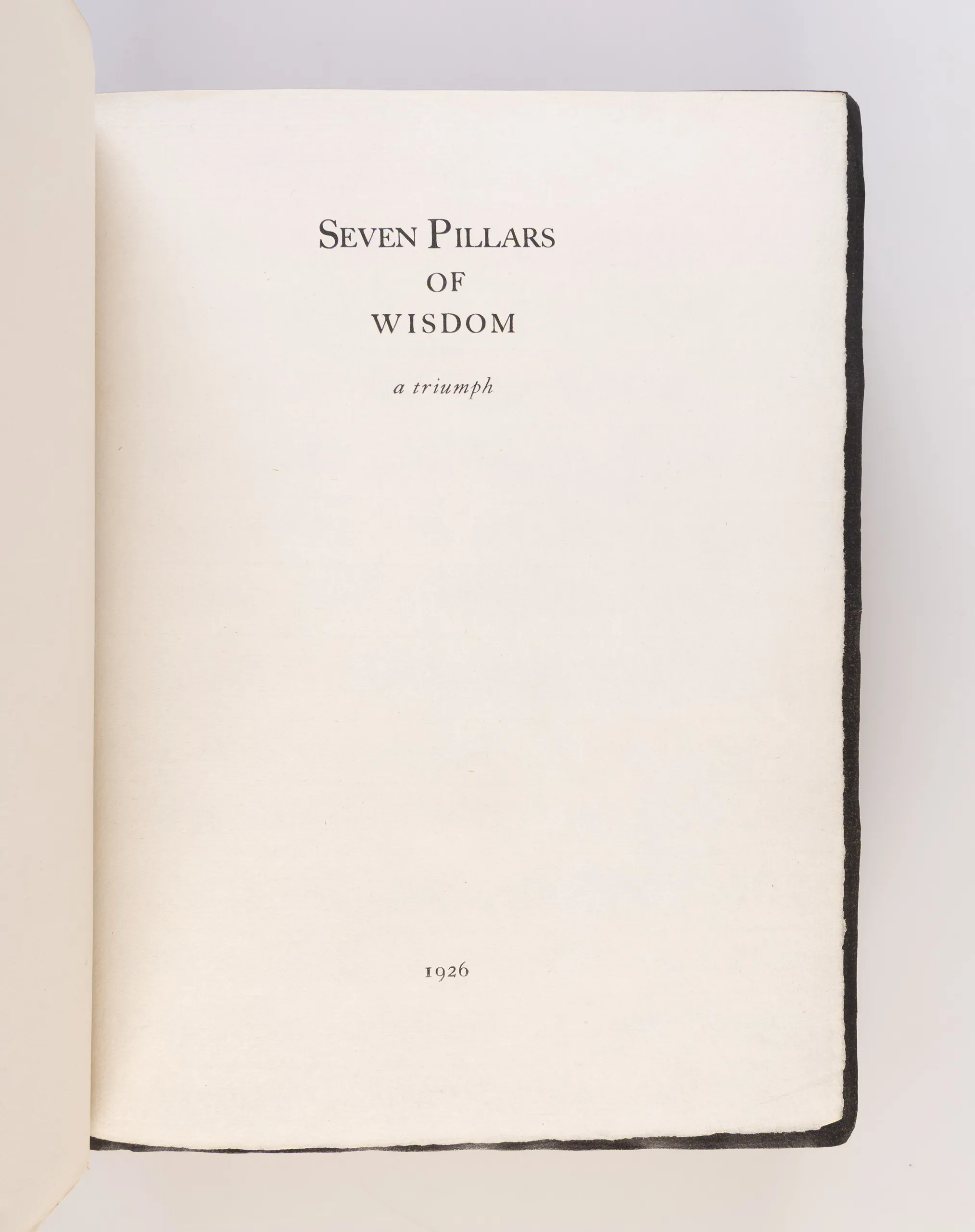 Seven Pillars of Wisdom a triumph.
