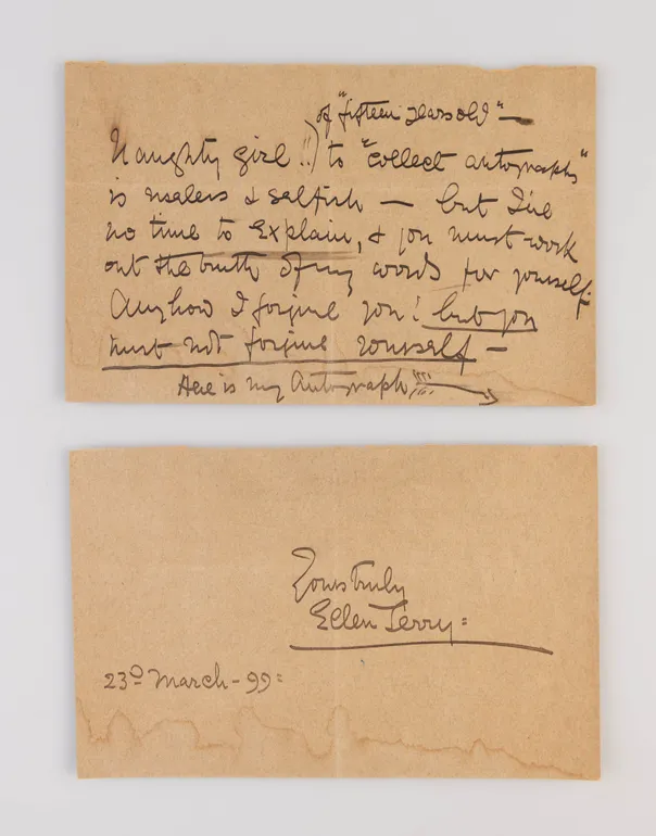 Autograph Note Signed (