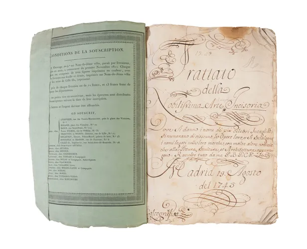 [Manuscript on paper] Trattato della noblissima arte (calcografica) incisoria