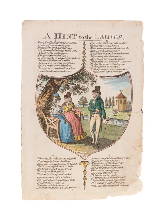 Advice to the Ladies in the Choice of a Husband [...] The Lady and the 'Prentice Boy [...] A Hint to the Ladies.