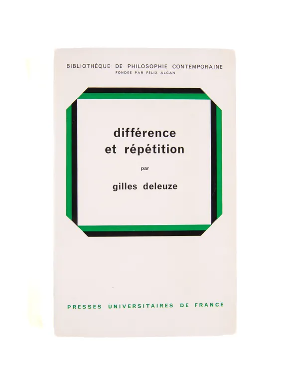 Différence et répétition.