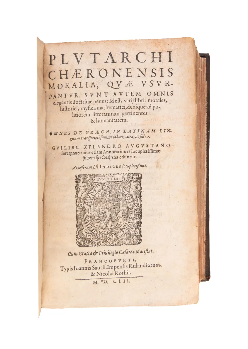 Moralia, quae usurpantur. Sunt autem omnis elegantis doctrinae penus: Id est: varij libri: morales, historici, physici, mathematici, denique ad politiorem litteraturam pertinentes & humanitatem. Pars I - III.