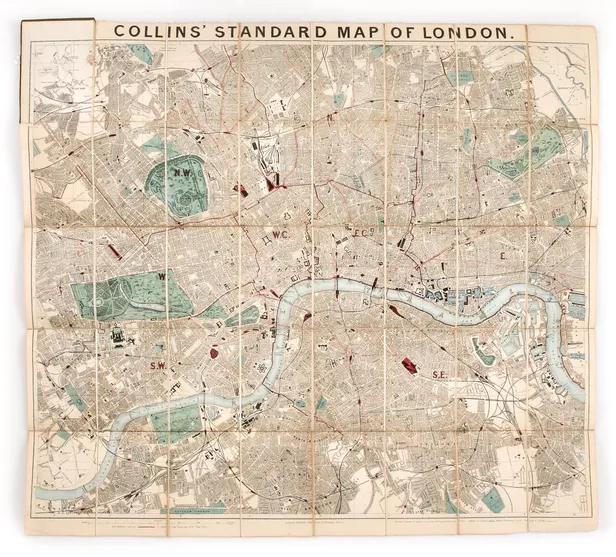 Collins' Standard Map of London.
