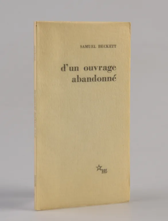 D'un Ouvrage Abandonné. Translated by Ludovic and Agnes janvier with collaboration of the author.