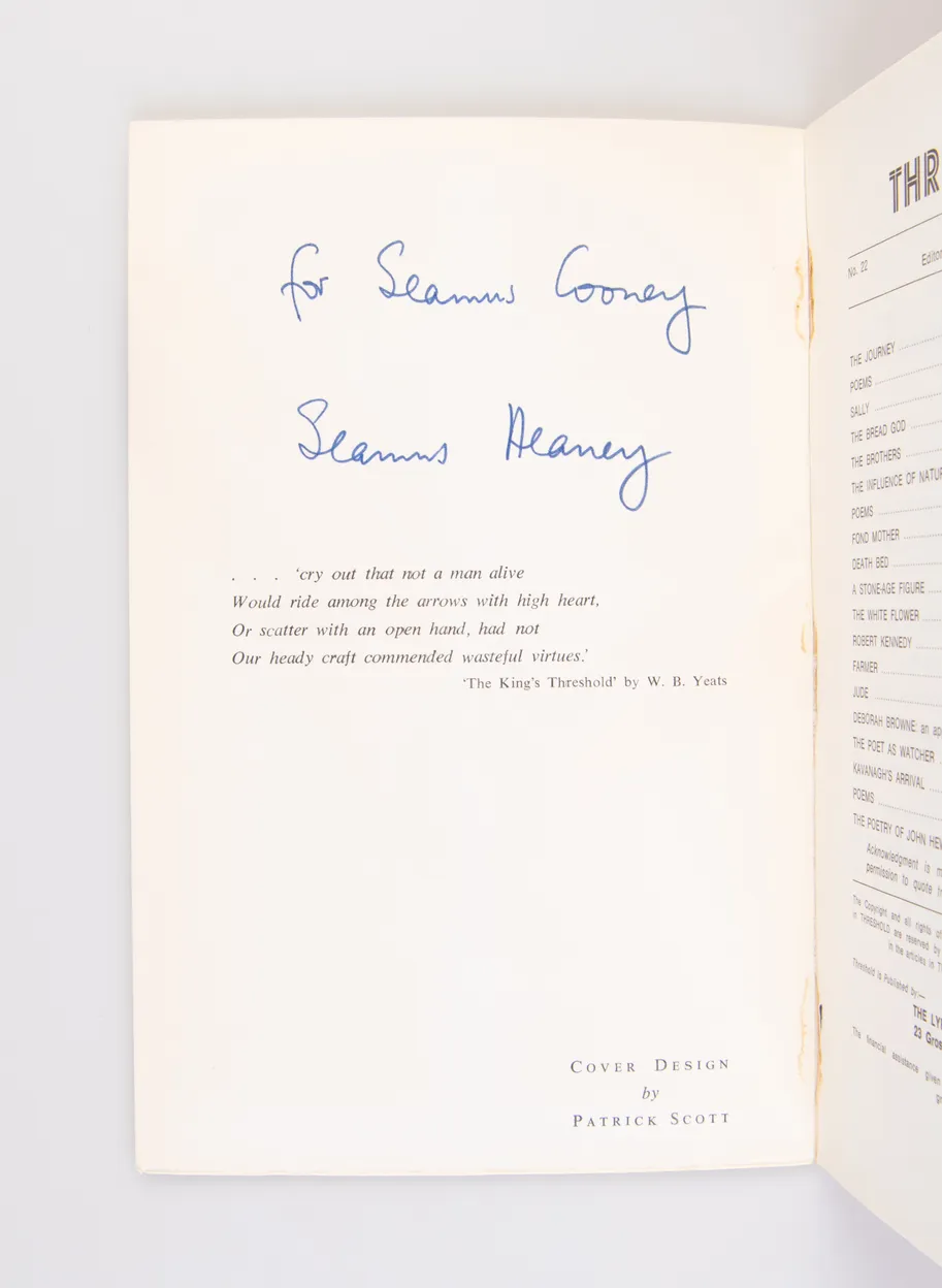 Threshold. Number 22.