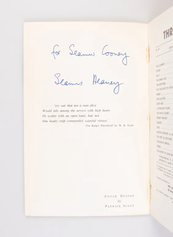 Threshold. Number 22.