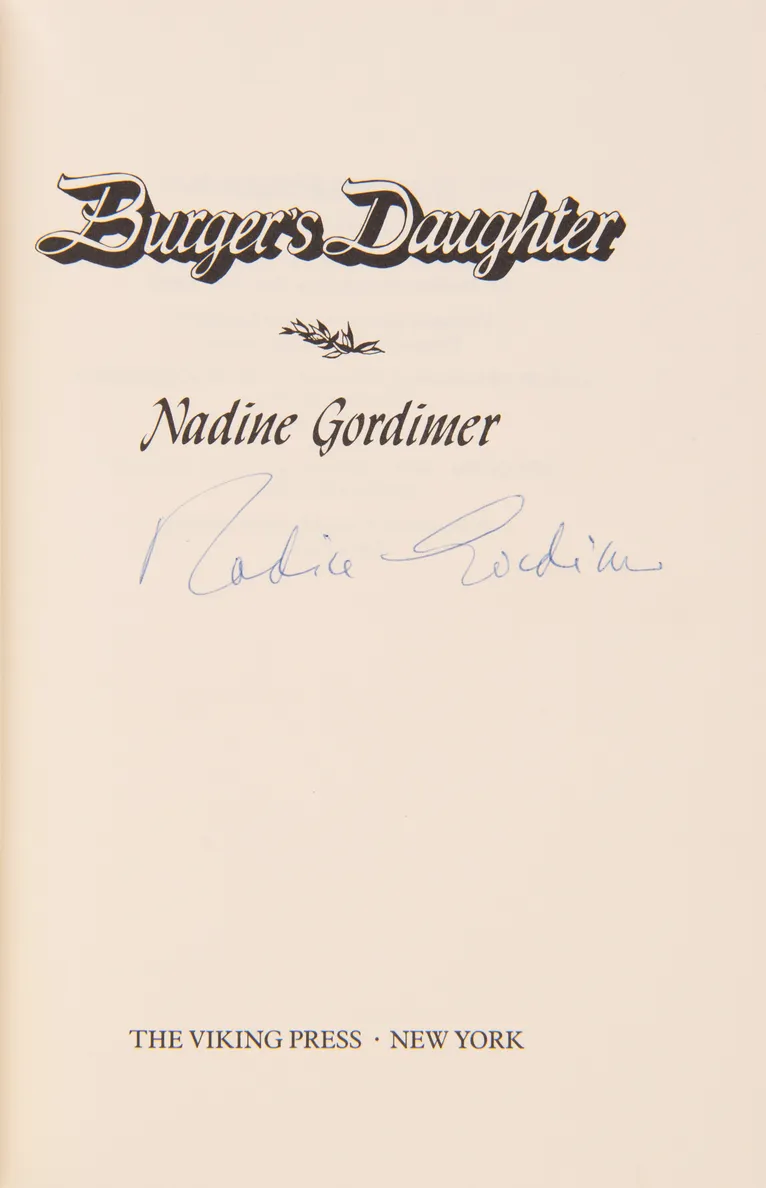 Burger's Daughter.