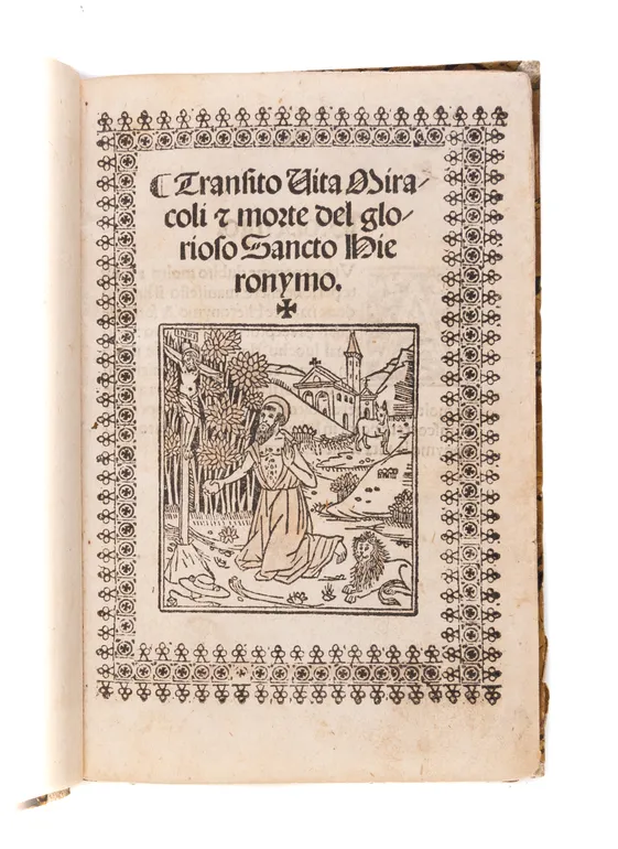 Transito Vita Miracoli & morte del glorioso Sancto Hieronymo