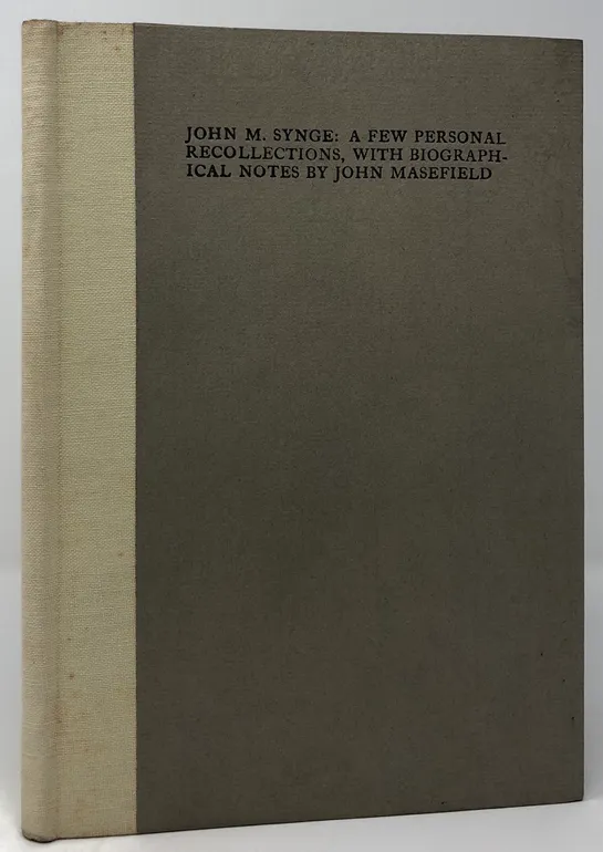 John M. Synge: A Few Personal Recollections, with Biographical Notes.