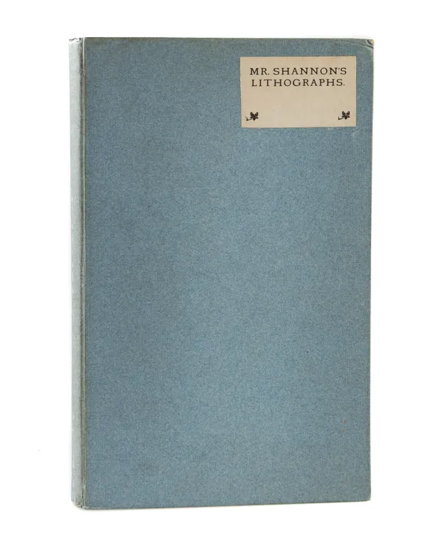 A Catalogue of Mr. Shannon's Lithographs.