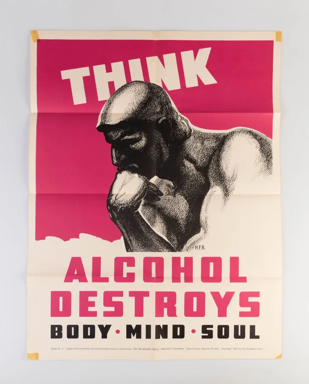 THINK. ALCOHOL DESTROYS BODY MIND SOUL