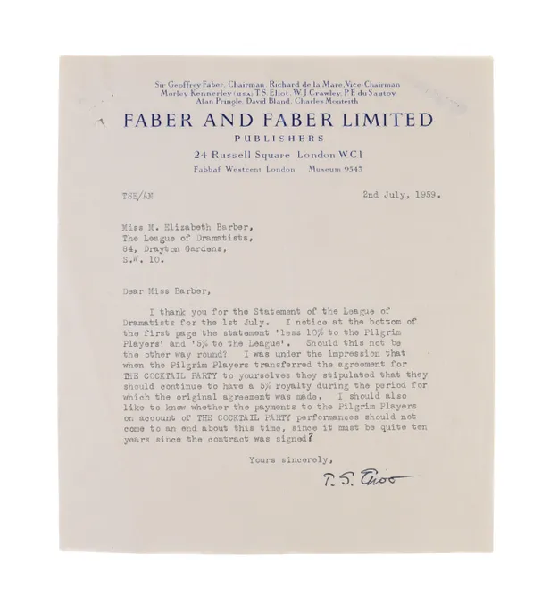 Typed Letter Signed (