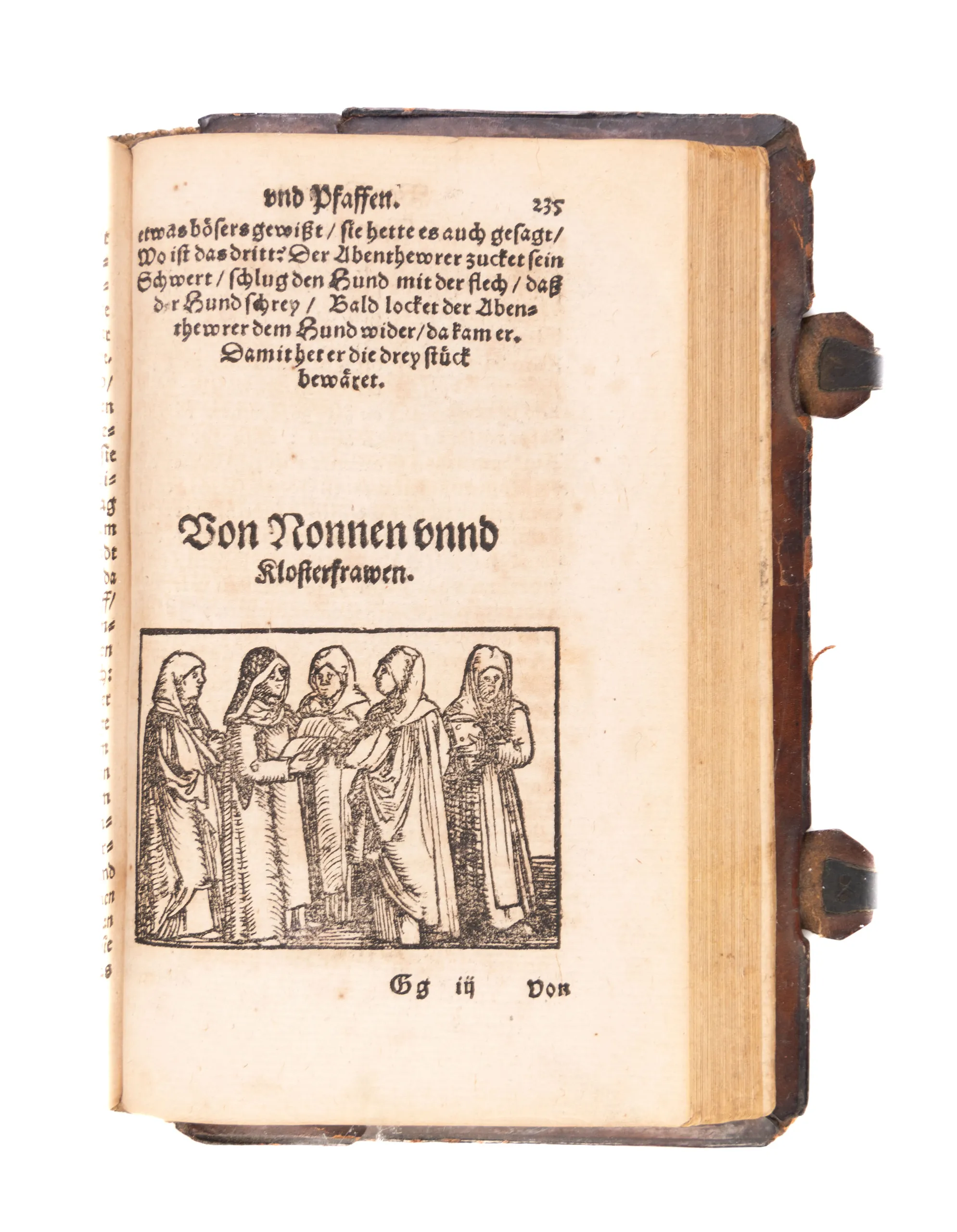 Schimpff und Ernst, Das ist ein Nützliches Buch, Darinn alle Welthändel… angezeigt werden… von newen in truck verfertiget…
Frankfurt, (Nikolaus Basse), 1570.