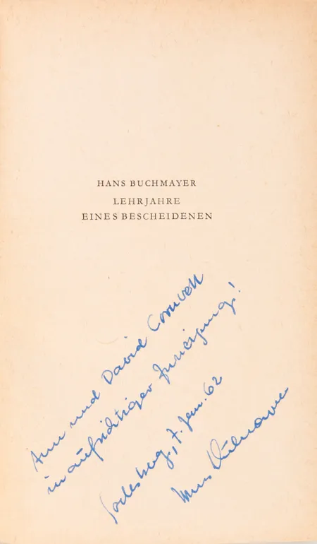Lehrjahre eines bescheidenen. Roman.